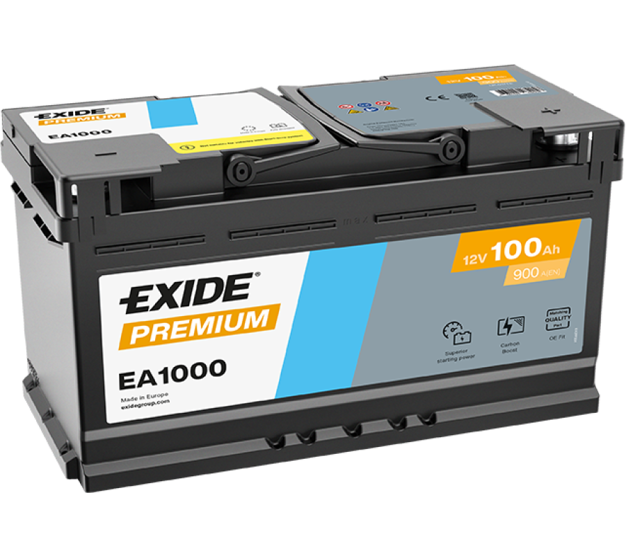 Автомобільний акумулятор Exide Premium 100Ah 900A EA1000
