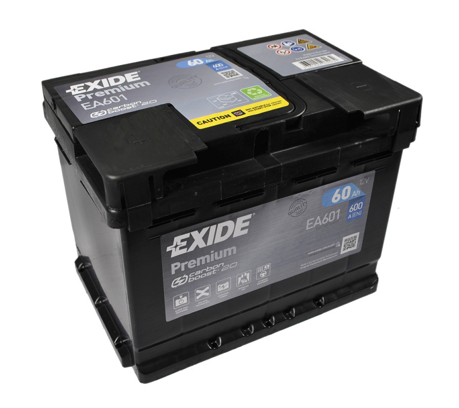 Автомобільний акумулятор Exide Premium 60Ah 600A EA601