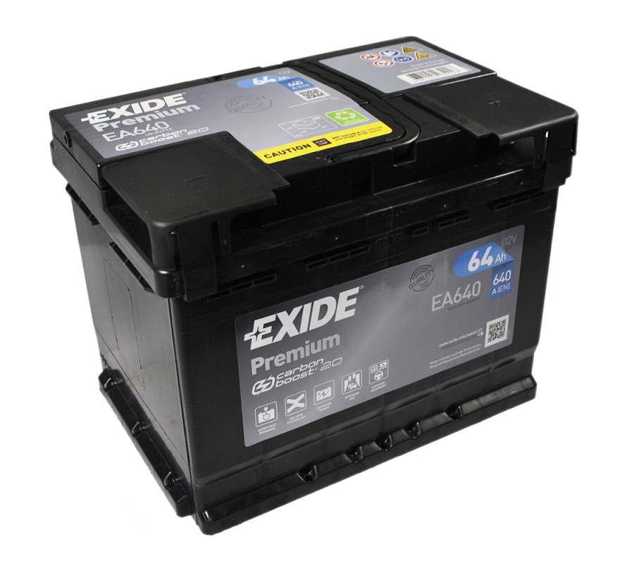 Автомобільний акумулятор Exide Premium 64Ah 640A EA640
