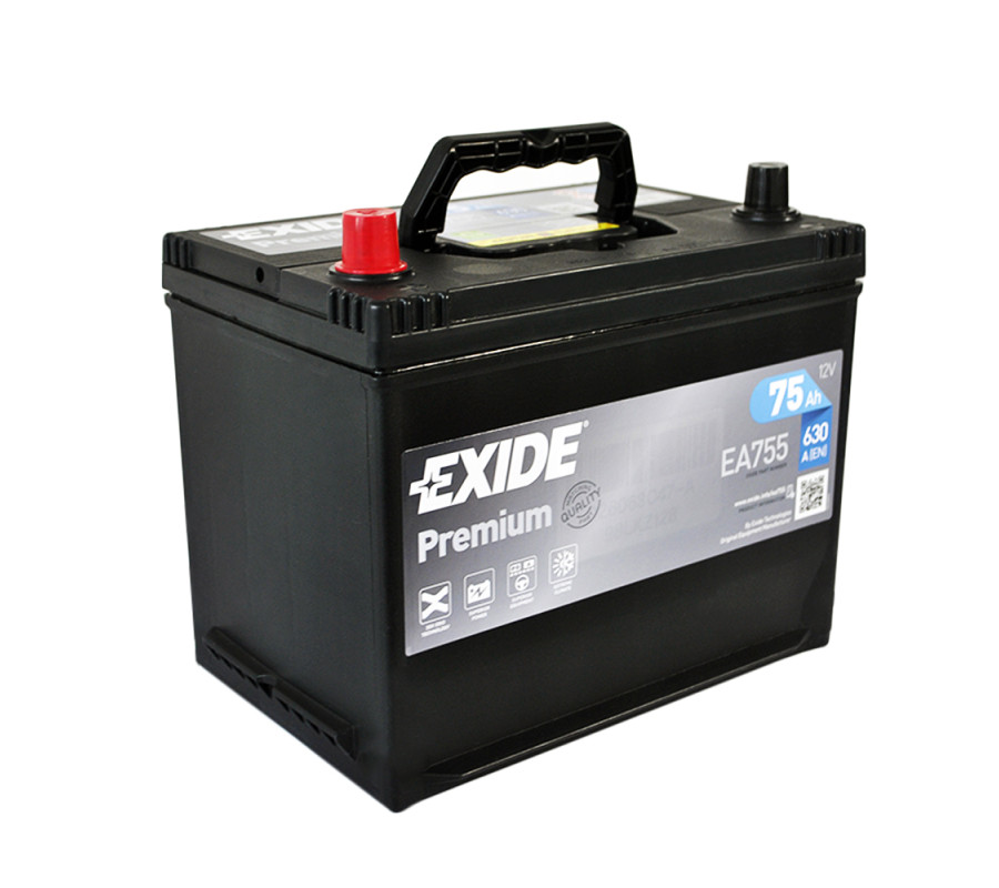 Автомобільний акумулятор Exide Premium 75Ah 630A EA755