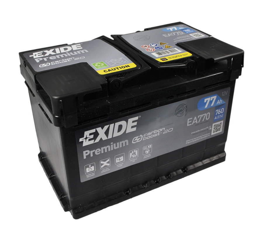 Автомобільний акумулятор Exide Premium 77Ah 760A EA770