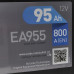 Автомобільний акумулятор Exide Premium 95Ah 800A EA955