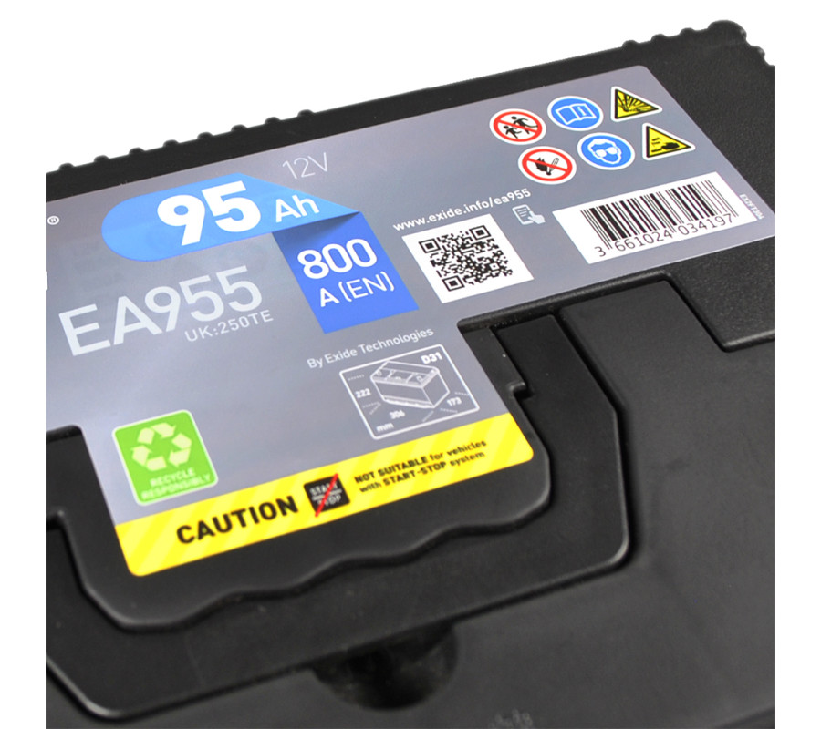 Автомобільний акумулятор Exide Premium 95Ah 800A EA955