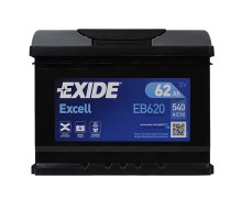 Автомобільний акумулятор Exide Excell 62Ah 540A EB620