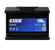 Автомобільний акумулятор Exide Excell 74Ah 680A EB740