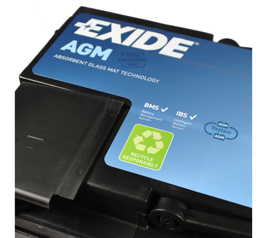 Автомобільний акумулятор Exide 95Ah 850 A Start Stop AGM EK950