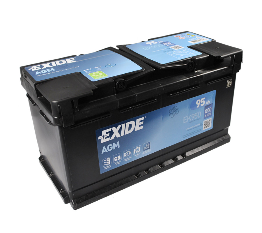 Автомобільний акумулятор Exide 95Ah 850 A Start Stop AGM EK950