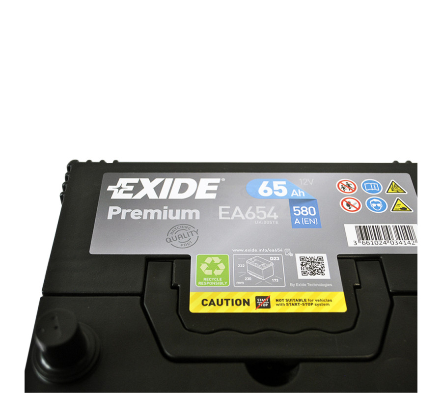 Автомобільний акумулятор Exide Premium 65Ah 580A EA654