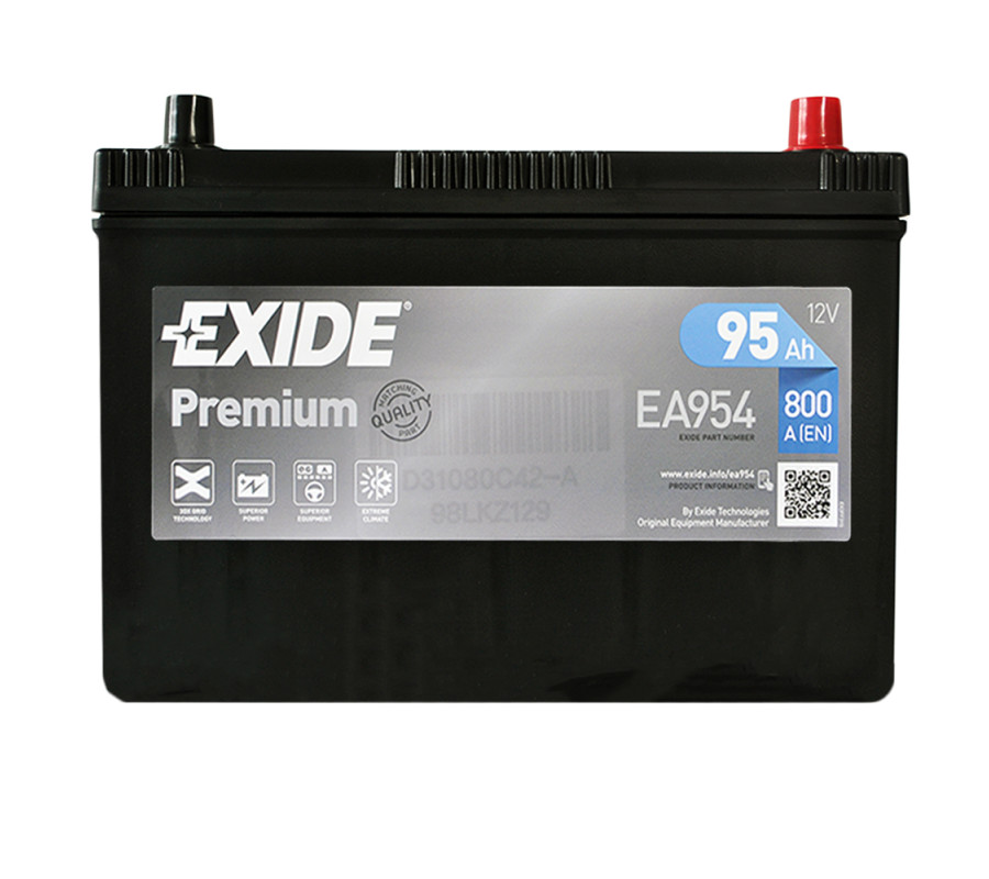 Автомобільний акумулятор Exide Premium 95Ah 800A EA954