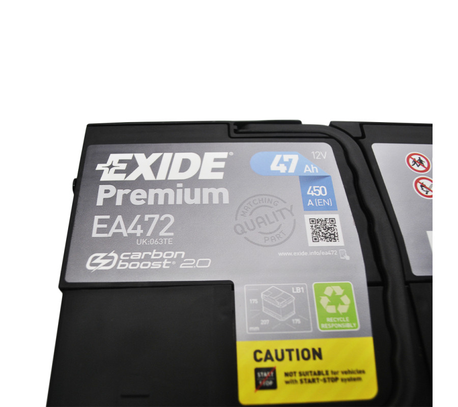 Автомобільний акумулятор Exide Premium 47Ah 450A EA472