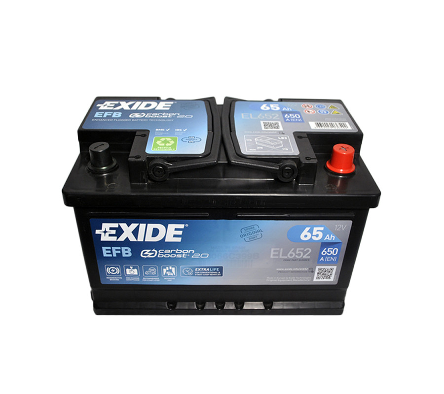 Автомобільний акумулятор Exide 65Ah 650A Start Stop EFB EL652