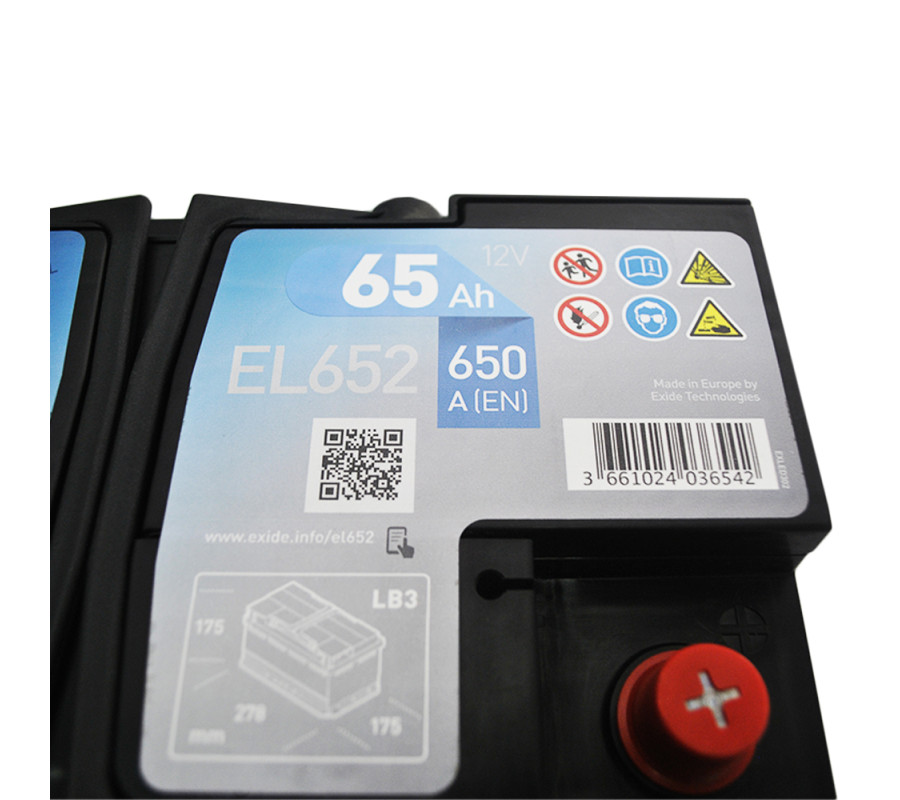 Автомобільний акумулятор Exide 65Ah 650A Start Stop EFB EL652