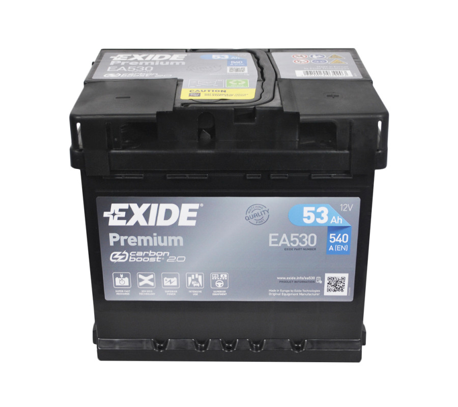 Автомобільний акумулятор Exide Premium 53Ah 540A EA530
