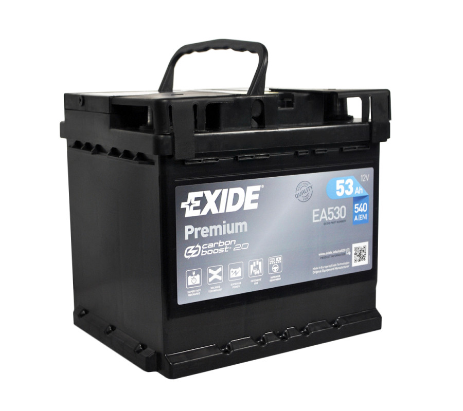 Автомобільний акумулятор Exide Premium 53Ah 540A EA530