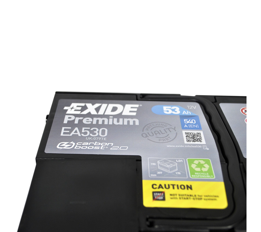 Автомобільний акумулятор Exide Premium 53Ah 540A EA530