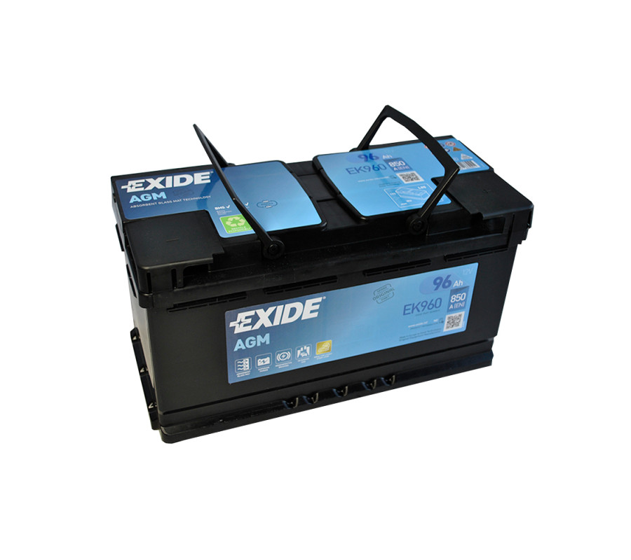 Автомобільний акумулятор Exide 96Ah 850 A Start Stop AGM EK960 (EK950)