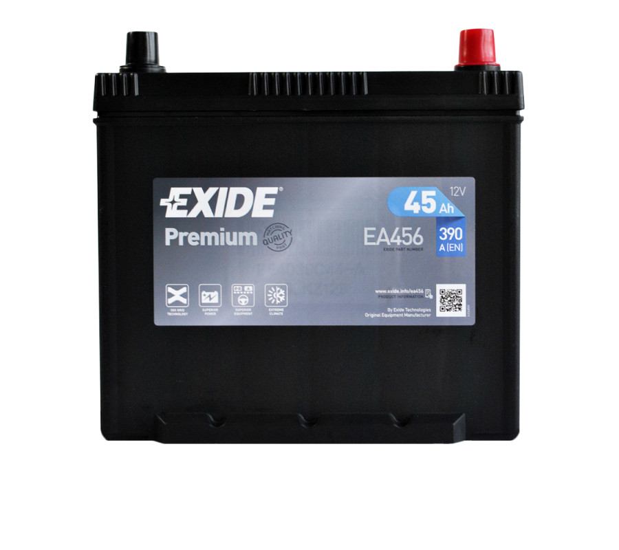 Автомобільний акумулятор Exide Premium 45Ah 390A EA456