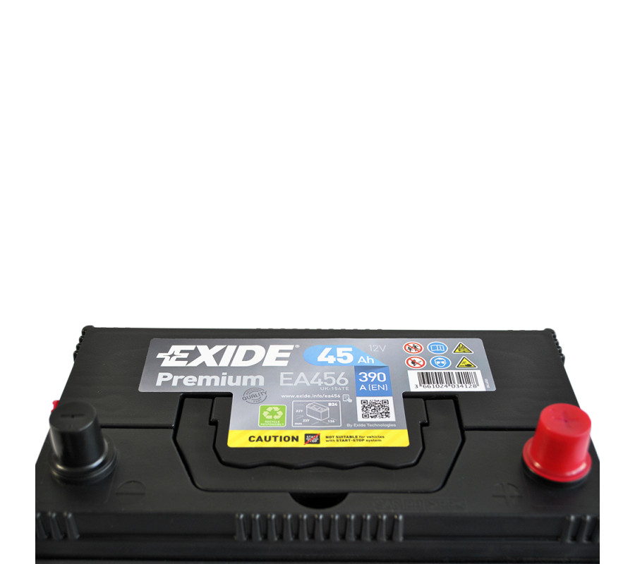 Автомобільний акумулятор Exide Premium 45Ah 390A EA456