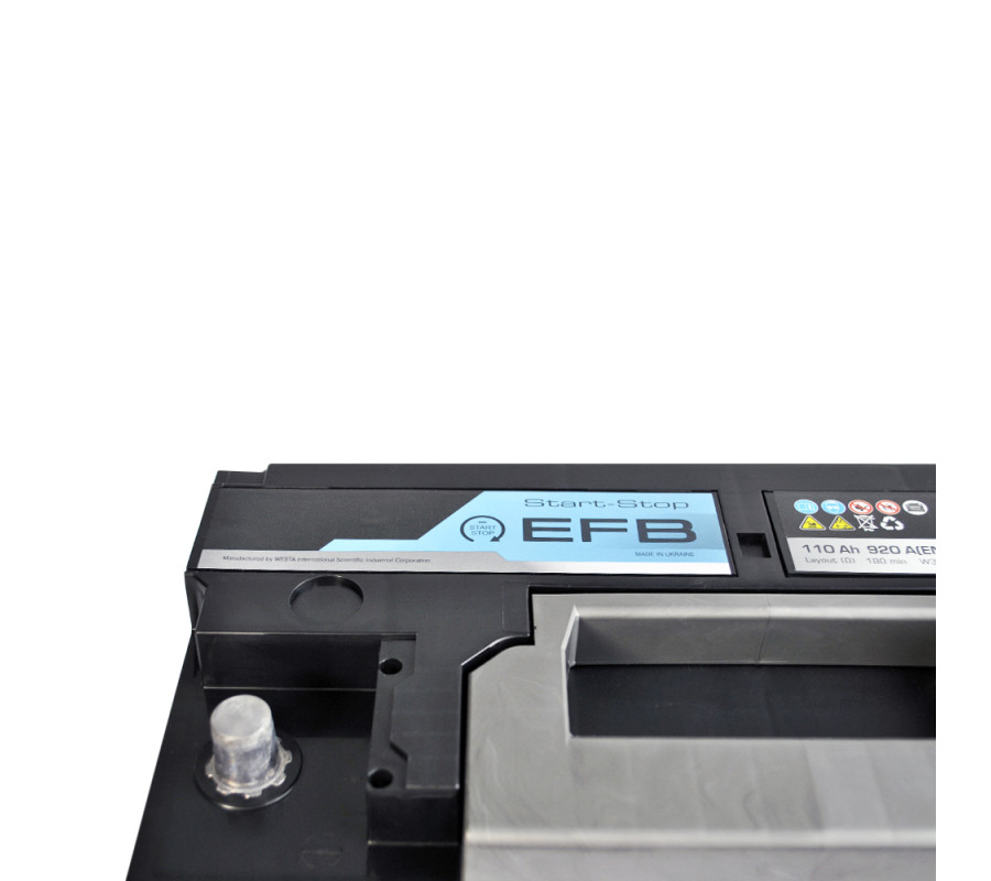 Автомобільний акумулятор WESTA INTER EFB 110Ah 920A R+