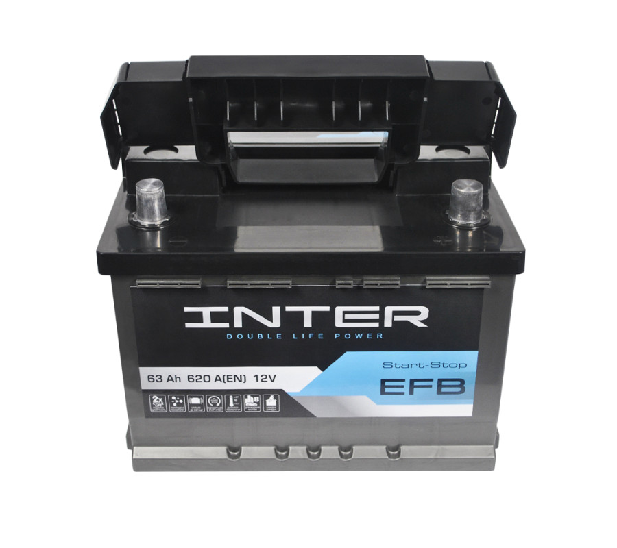 Автомобільний акумулятор WESTA INTER EFB 63Ah 620A R+