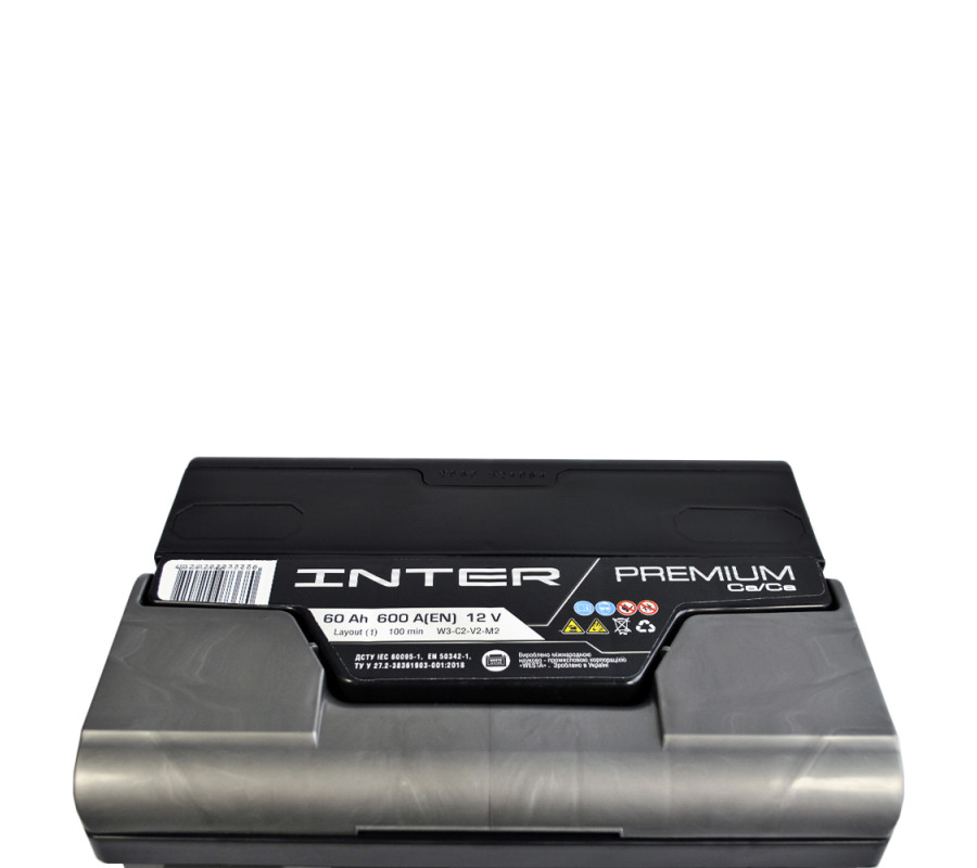 Автомобільний акумулятор WESTA INTER Premium 60Ah 600A L+
