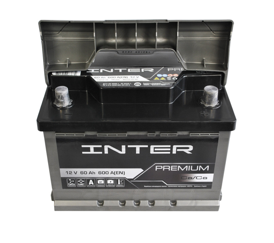 Автомобільний акумулятор WESTA INTER Premium 60Ah 600A R+