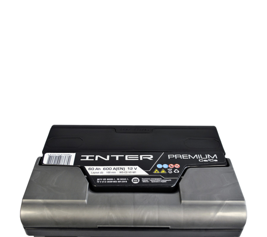 Автомобільний акумулятор WESTA INTER Premium 60Ah 600A R+
