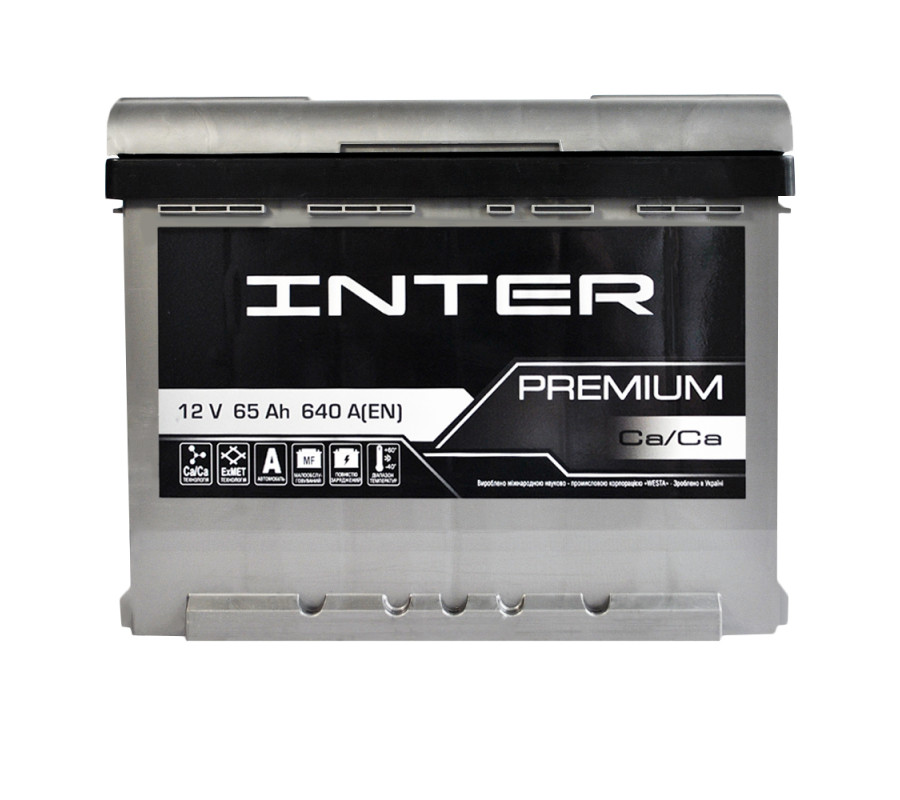 Автомобільний акумулятор WESTA INTER Premium 65Ah 640A L+