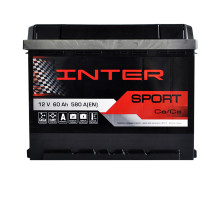 Автомобільний акумулятор WESTA INTER Sport 60Ah 580A R+