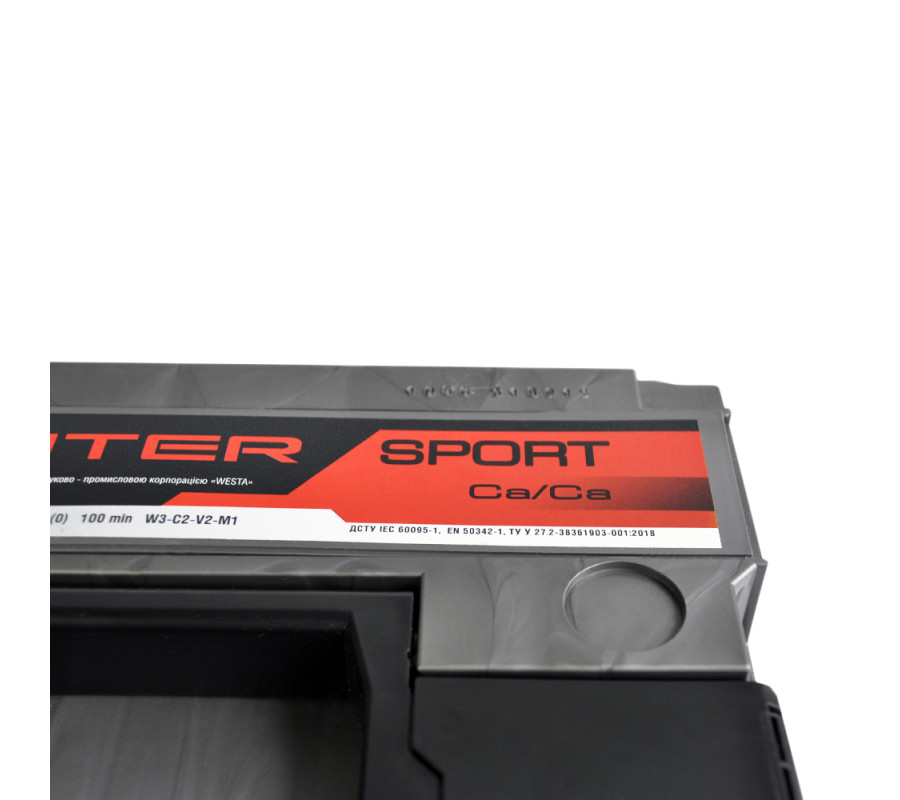 Автомобільний акумулятор WESTA INTER Sport 60Ah 580A R+