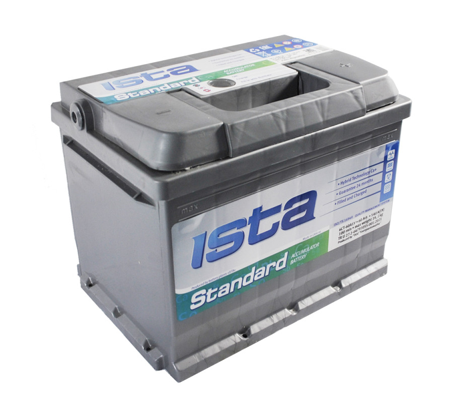 Автомобільний акумулятор ISTA Standard 60Аh 540А R+