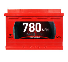 Автомобільний акумулятор MAXION Premium 80Аh 780A R+ 