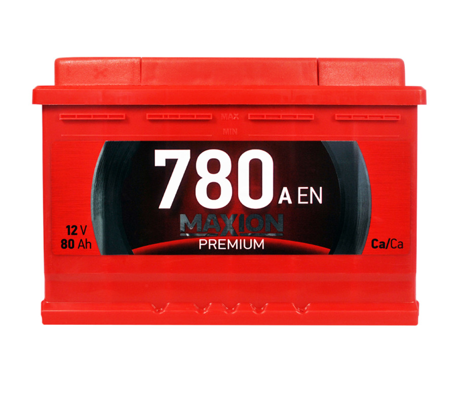 Автомобільний акумулятор MAXION Premium 80Аh 780A R+ 