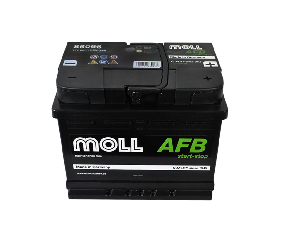 Автомобільний акумулятор MOLL AFB 66Ah 640A R+ Start Stop