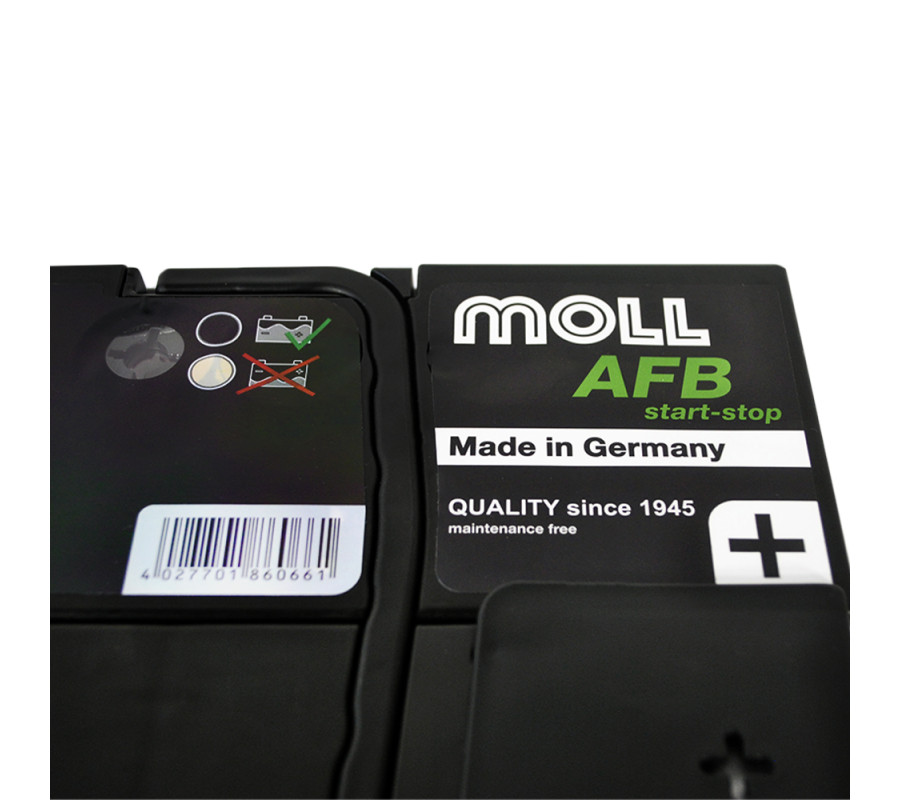 Автомобільний акумулятор MOLL AFB 66Ah 640A R+ Start Stop