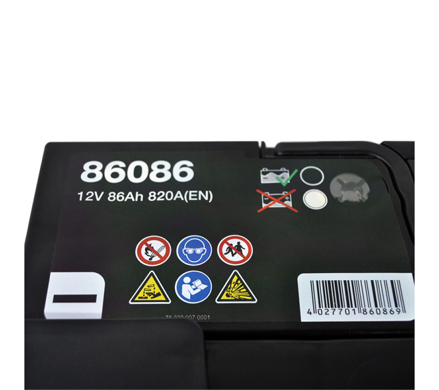 Автомобільний акумулятор MOLL AFB 86Ah 820A R+ Start Stop