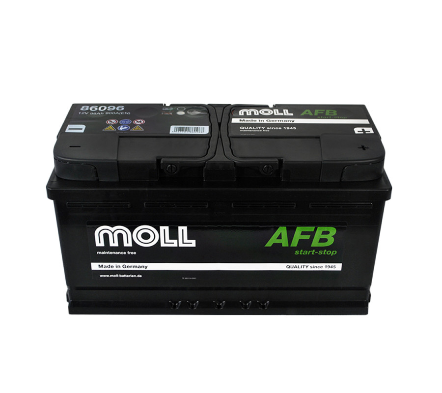 Автомобільний акумулятор MOLL AFB 96Ah 900A R+ Start Stop