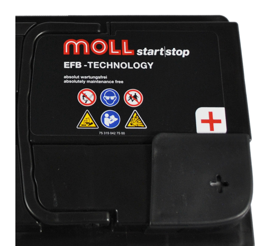 Автомобільний акумулятор MOLL EFB 75Ah 760A R+ Start Stop