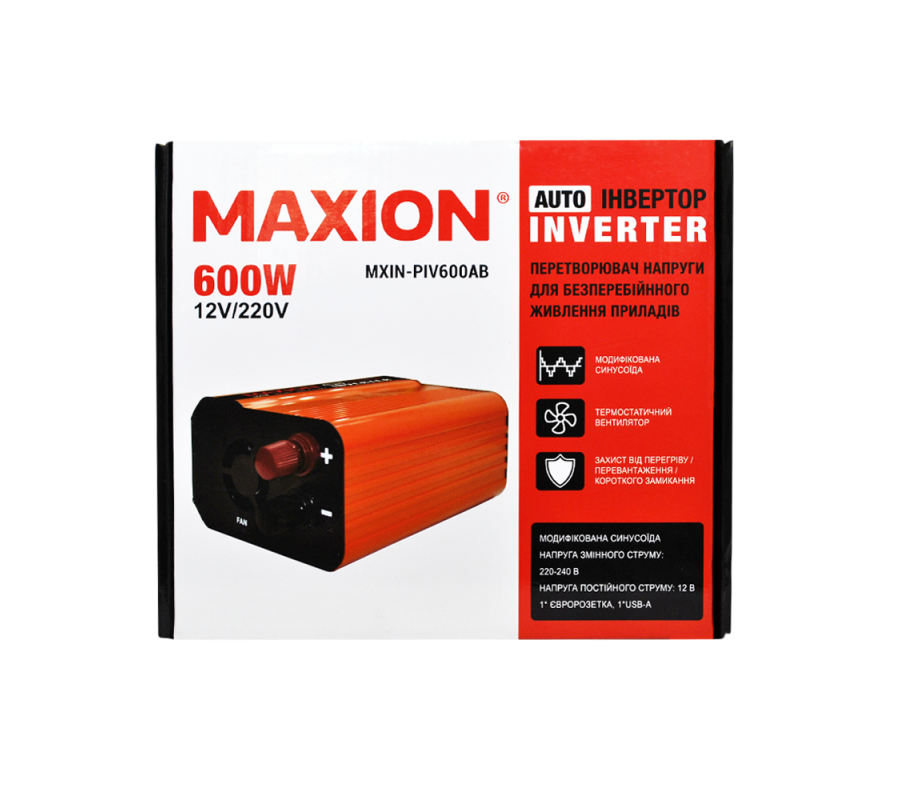 Інвертор MAXION 600W 