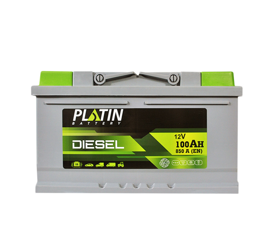 Автомобільний акумулятор PLATIN Silver Diesel 100Ah 850A R+