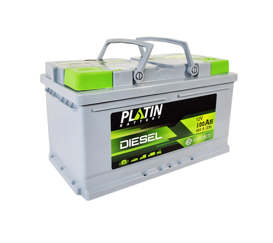 Автомобільний акумулятор PLATIN Silver Diesel 100Ah 850A R+