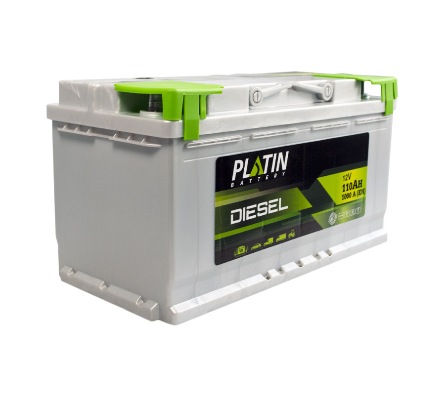 Автомобільний акумулятор PLATIN Silver Disel 110Ah 1000A R+