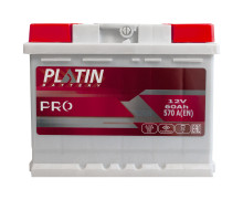 Автомобільний акумулятор PLATIN Pro 60Ah 570A L+