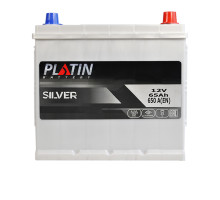 Автомобільний акумулятор PLATIN Silver Asia 65Ah 650A R+ 