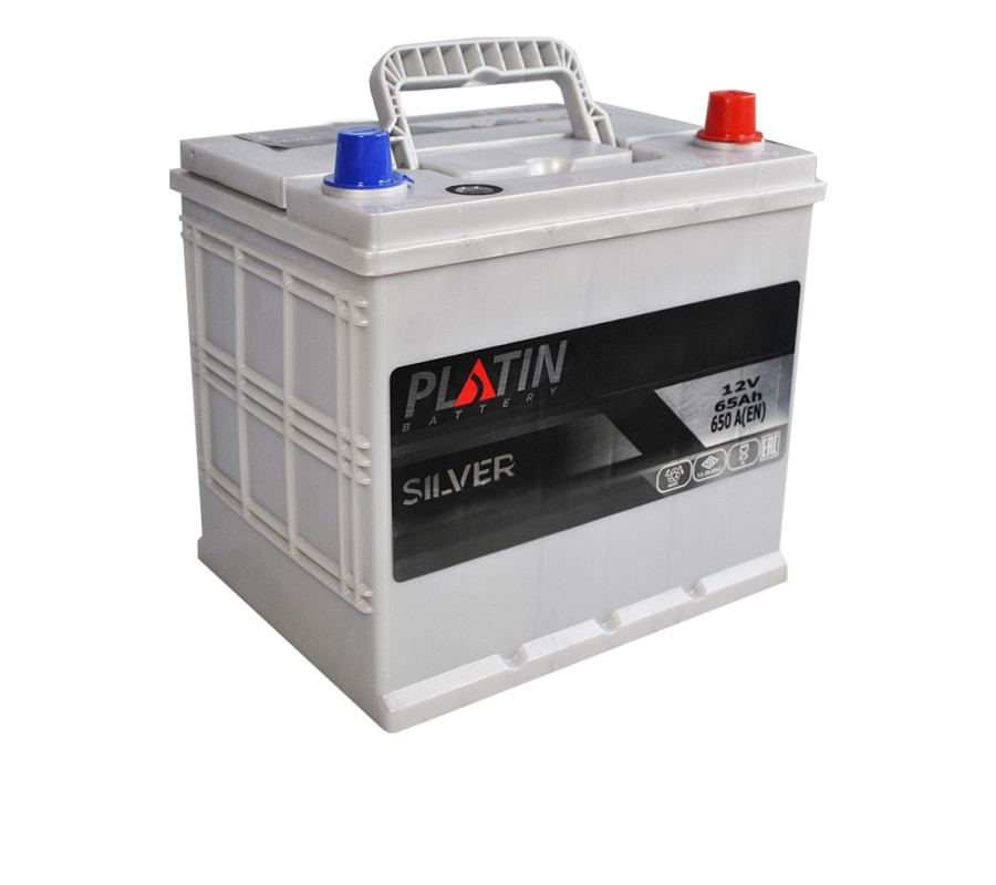 Автомобільний акумулятор PLATIN Silver Asia 65Ah 650A R+ 