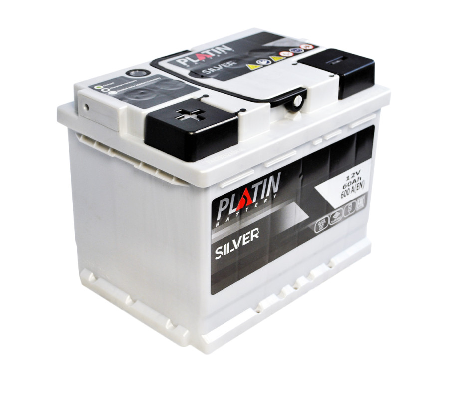 Автомобільний акумулятор PLATIN Silver 60Ah 600A L+