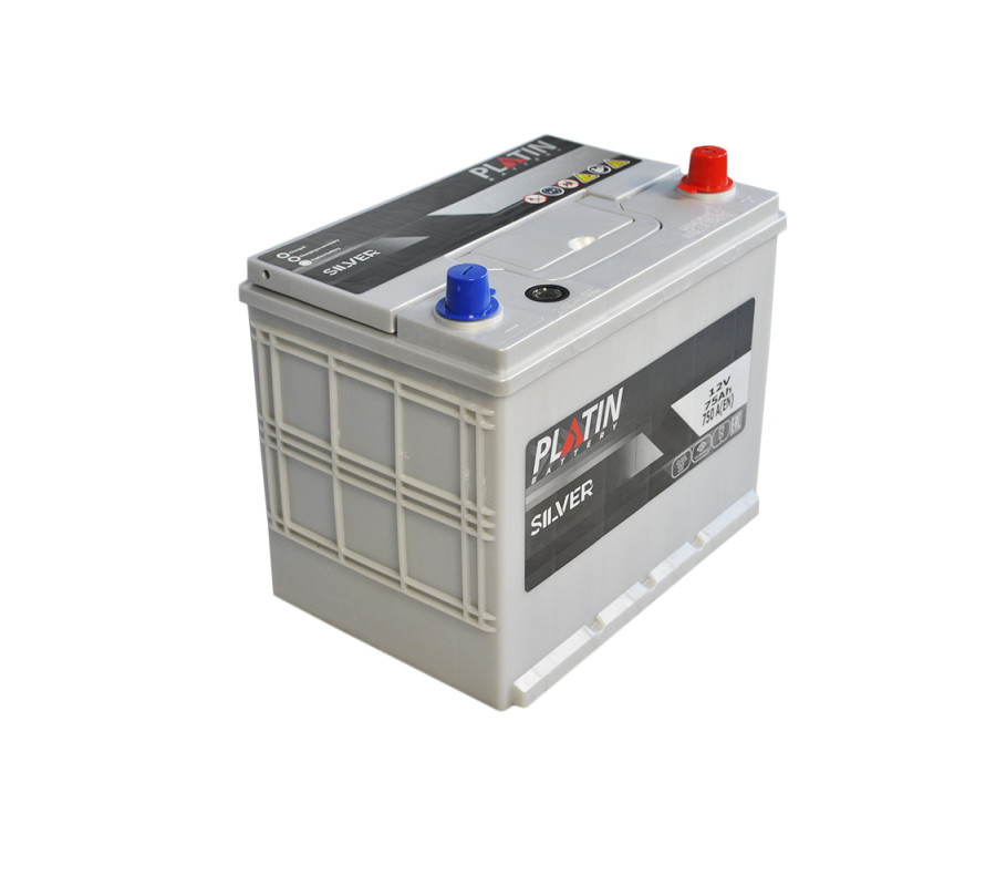 Автомобільний акумулятор PLATIN Silver Asia 75Ah 750A R+