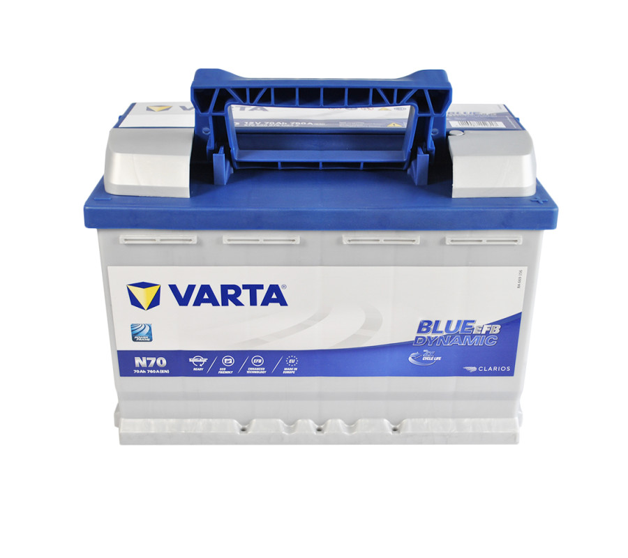 Автомобільний акумулятор Varta  Blue Dynamic 70Ач 760А EFB N70