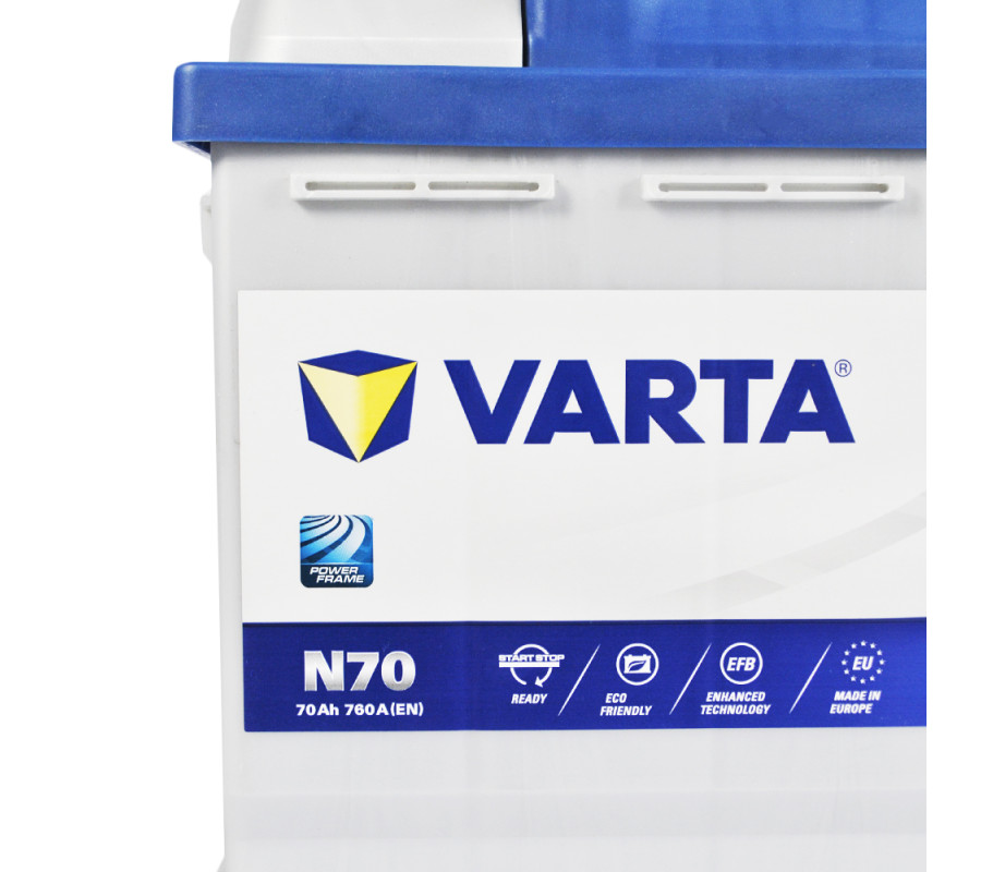 Автомобільний акумулятор Varta  Blue Dynamic 70Ач 760А EFB N70