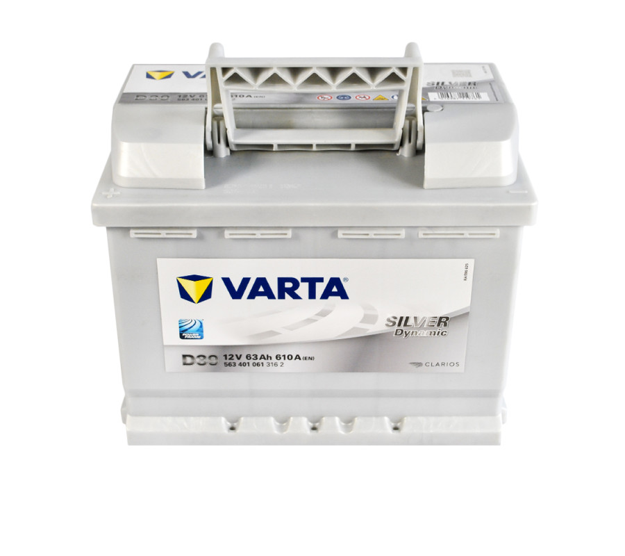 Автомобільний акумулятор Varta  Silver Dynamic 63Ач 610А D39